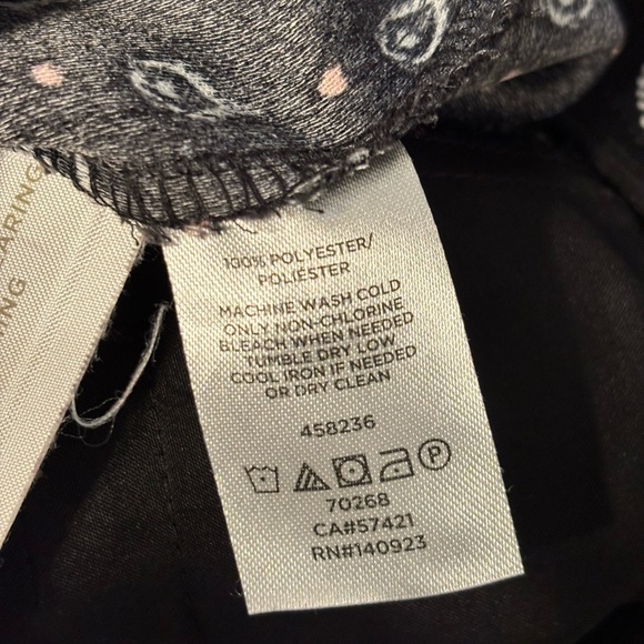 LOFT Black and Pink Geometric Trousers - Picture 6 of 9